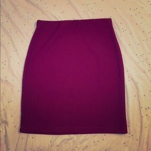 Forever 21 wine mini skirt 🍷